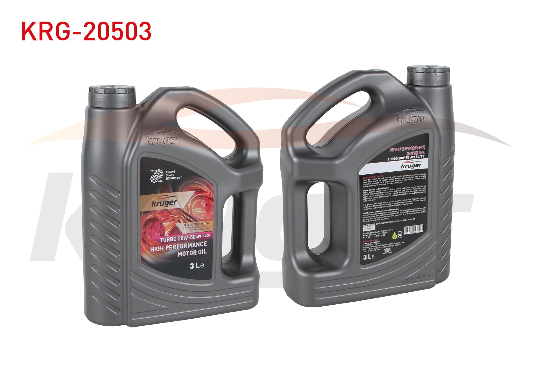 MOTOR YAGI 20W50 3 LT API SL/CF (2710.19.81.00.00)