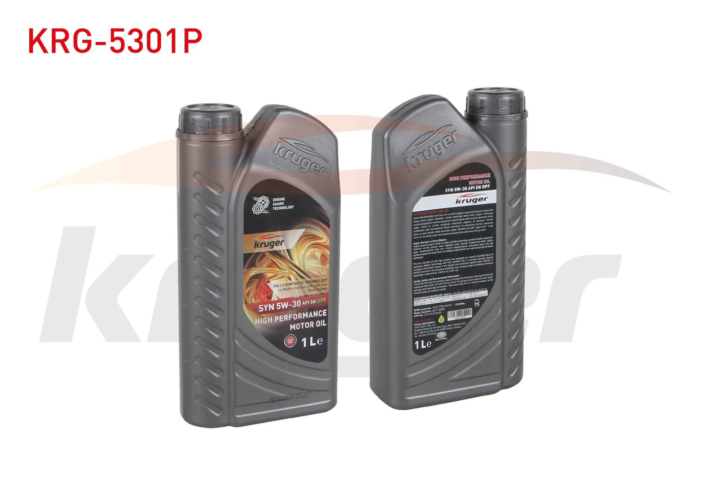 MOTOR YAGI 5W30 PARTIKULLU 1 LT API SN DPF C3 (2710.19.81.00.00)