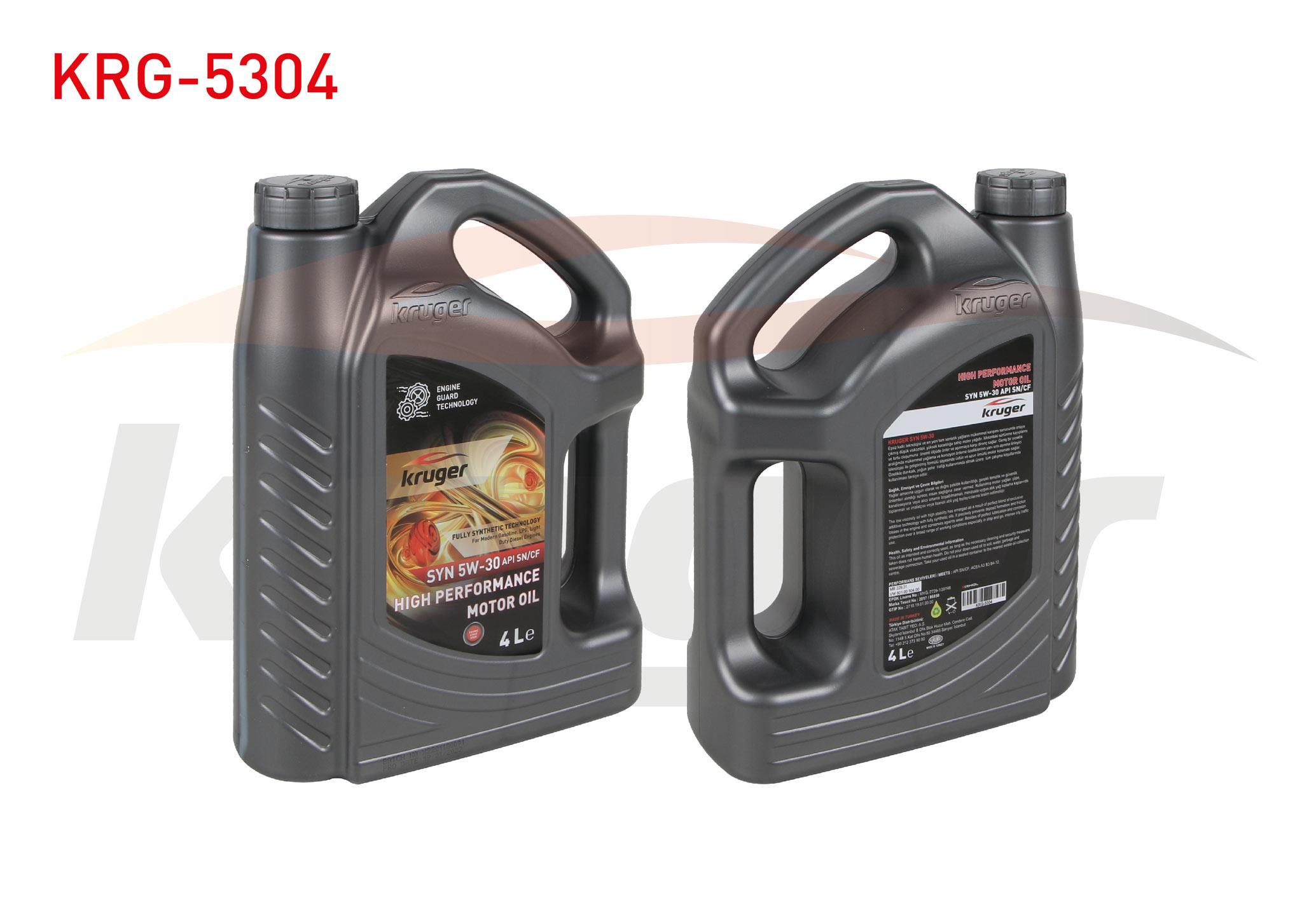 MOTOR YAGI 5W30 TAM SENTETIK 4 LT API SN/CF (2710.19.81.00.00)