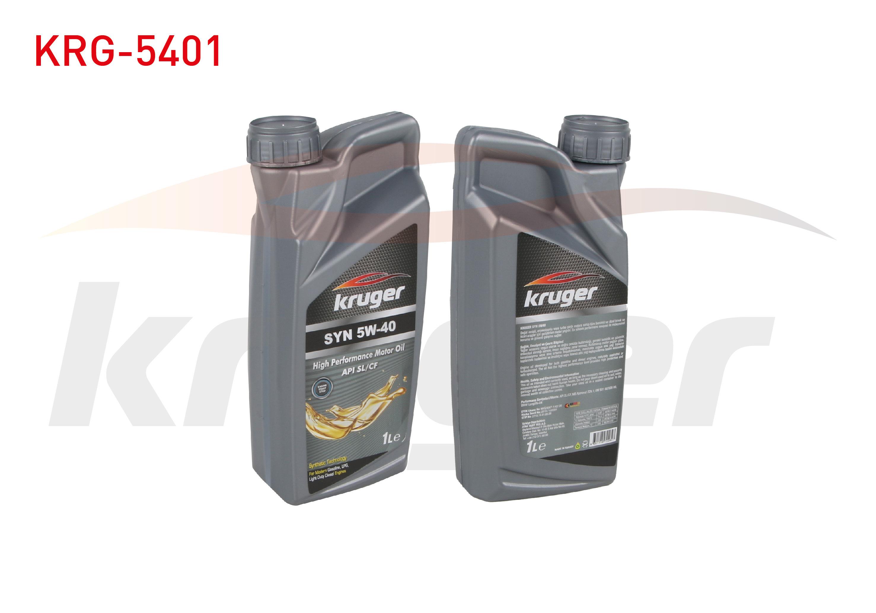 MOTOR YAGI 5W40 TAM SENTETIK 1 LT API SN/CF (2710.19.81.00.00)