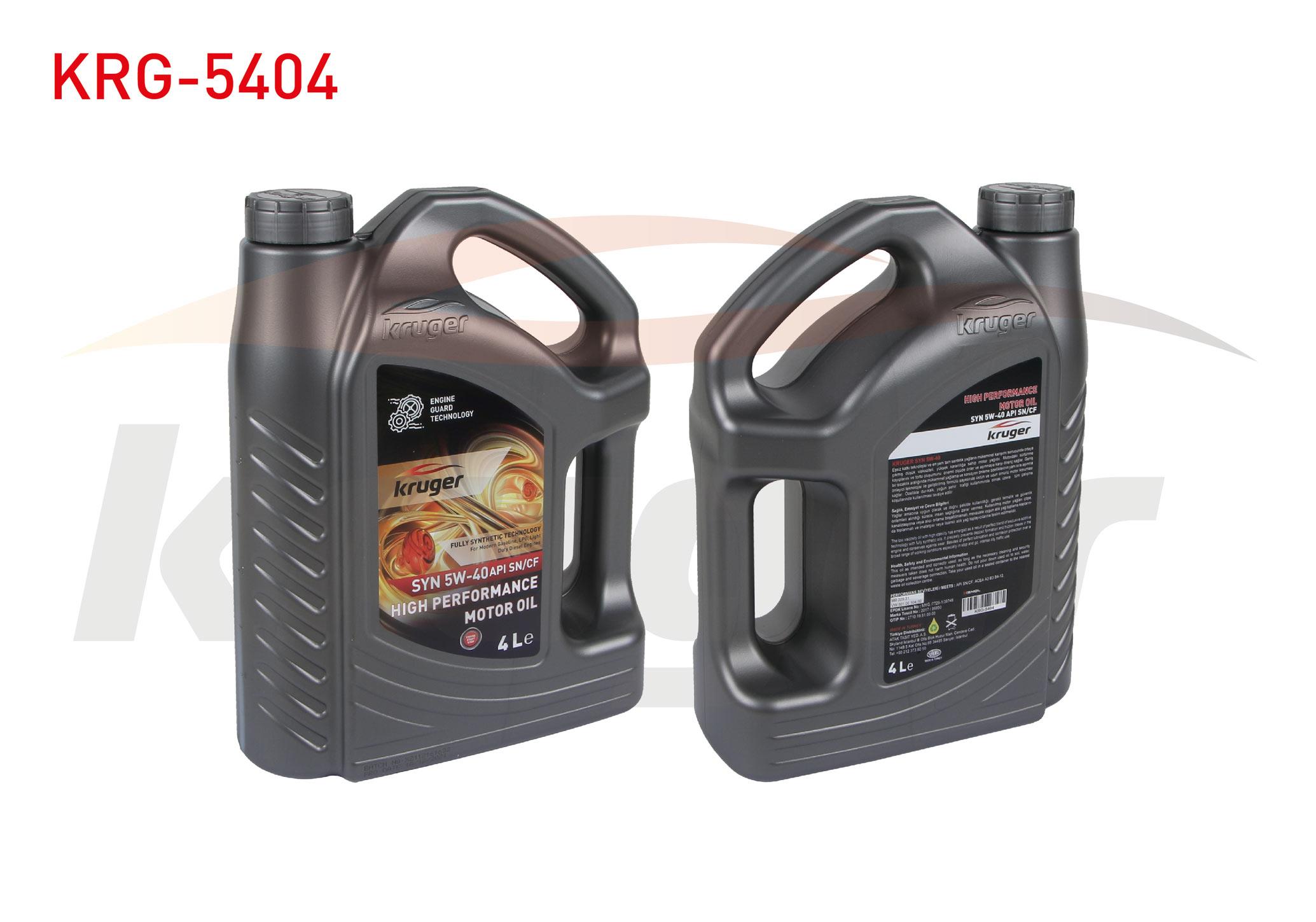 MOTOR YAGI 5W40 TAM SENTETIK 4 LT API SN/CF (2710.19.81.00.00)