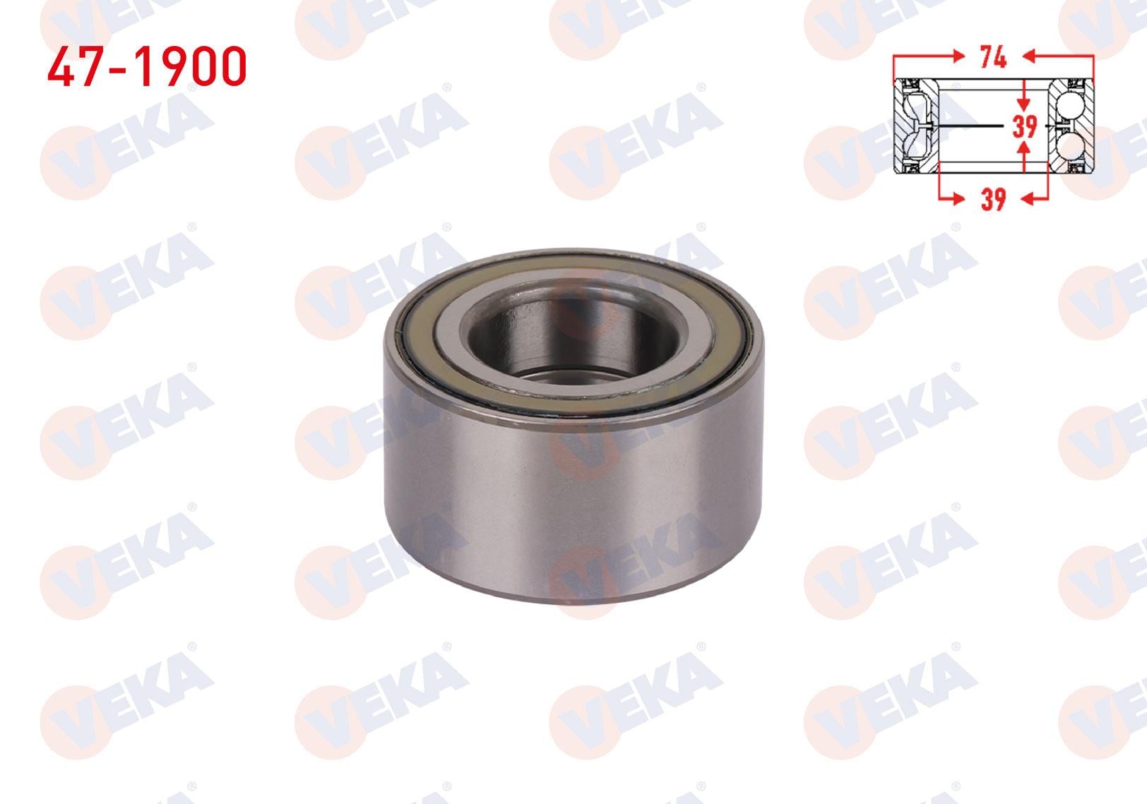 ON TEKERLEK RULMANI SOL-SAG ABSLI FORD TRANSIT CONNECT 1.8 TDCI 39X74X39 2003-2013 2T14 1K018 BB 5127495