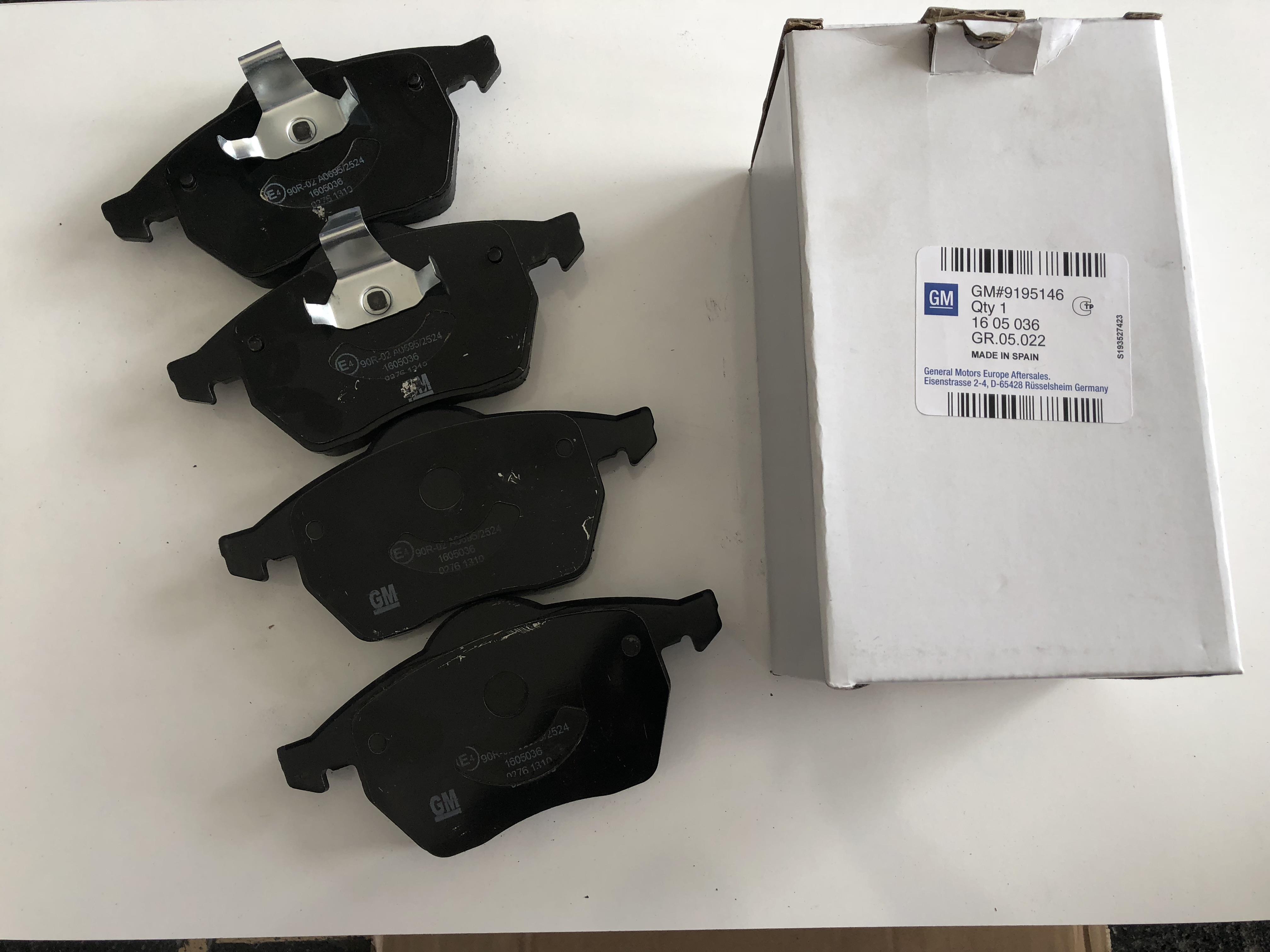 OPEL FREN BALATA ÖN X2,0XEV VECTRA B 1605654 90512037 1605912  1605966 1777990