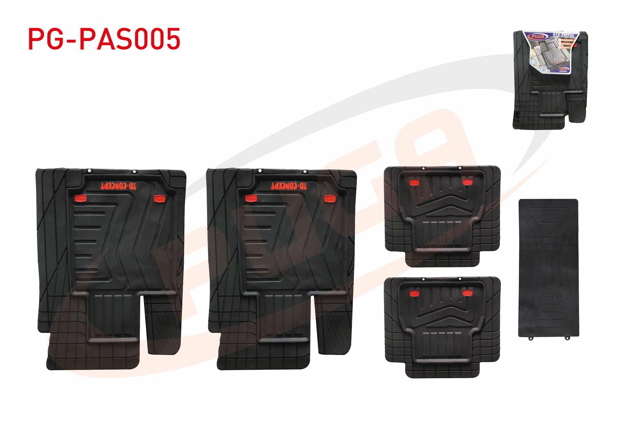 PASPAS UNIVERSAL SIYAH VEGA 3D HAVUZLU 5 PARCA