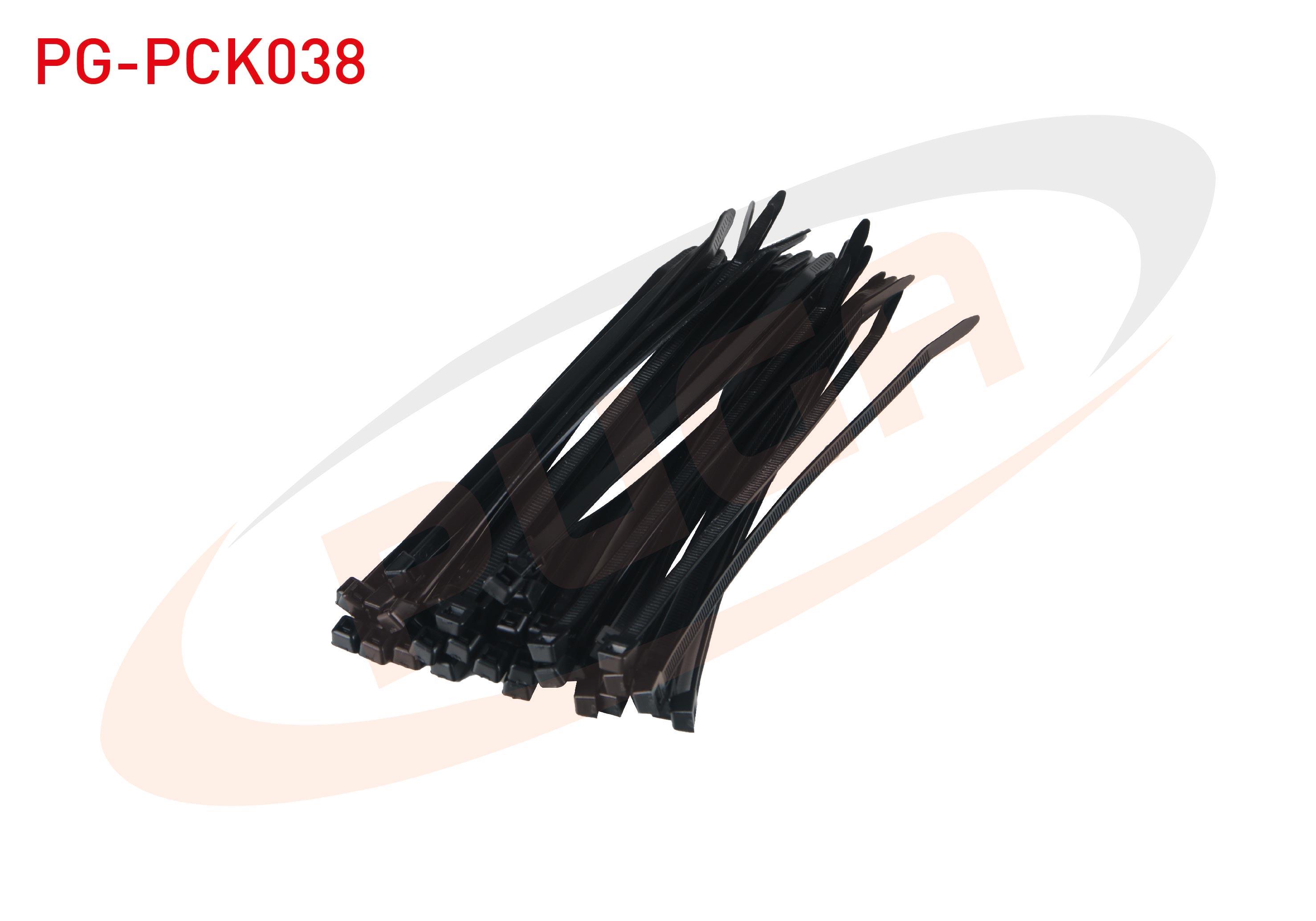 PLASTIK KELEPCE SIYAH 8 X 450