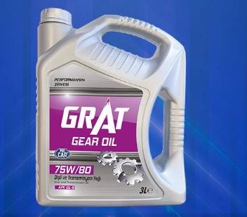 ŞANZIMAN VE DİŞLİ YAĞI 75W80 TAM SENTETİK 3 LİTRE GRAT