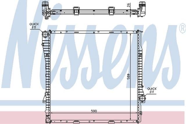 SU RADYATÖRÜ MAN 3.0İ-3.0D E53 M54-M57 590X598X24