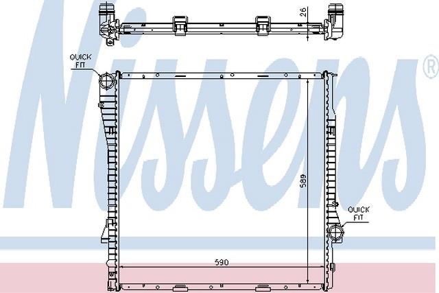 SU RADYATÖRÜ MAN 3.0İ-3.0D E53 M54-M57 590X598X24