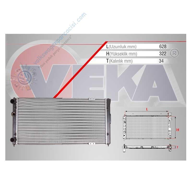 SU RADYATORU MEKANIK VOLKSWAGEN POLO CLASSIC (6KV2) 1.6 A-T 1995-2001-6K0121253AC