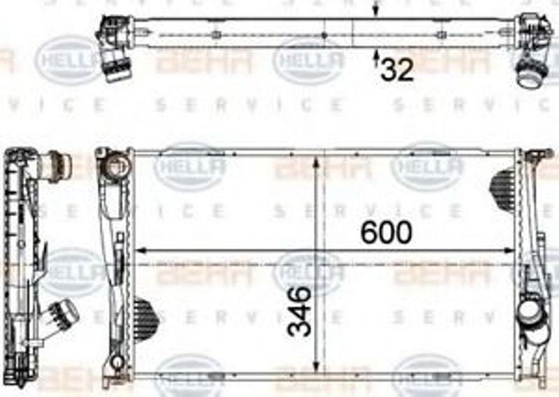SU RADYATÖRÜ OTOMATİK 316D-318D-320D E87-84-90-92 M47N-N47