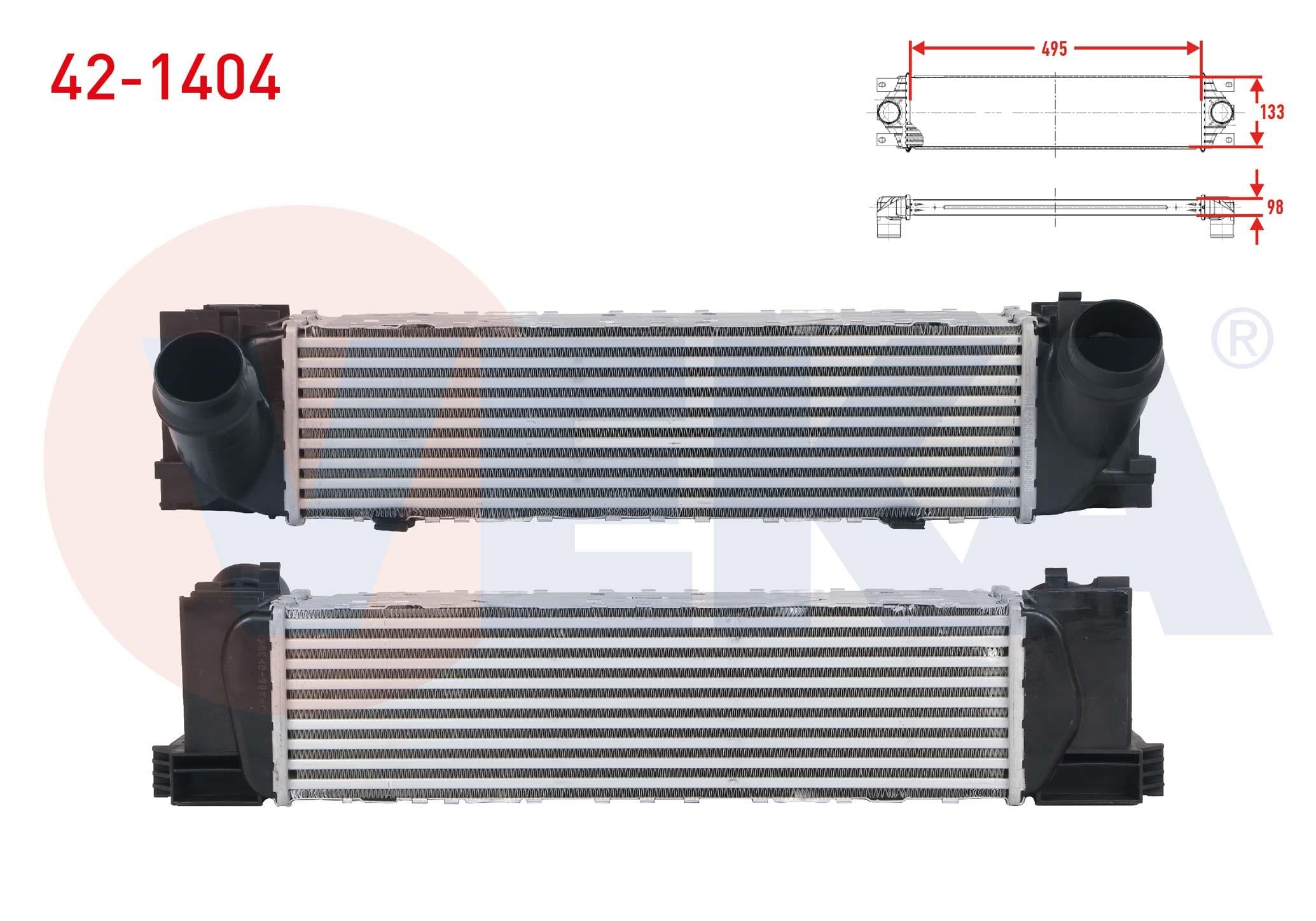 TURBO RADYATORU (INTERCOOLER) BMW 1 SERISI 116 i - 118 i 2010-/ 2 SERISI 218 i - 220 D 2014-/ 3 SERISI 318 i - 320 D - 320 D xDrive 2011-/ 4 SERISI 42