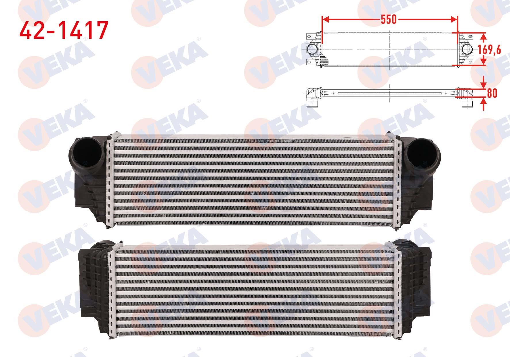 TURBO RADYATORU (INTERCOOLER) BMW 5 (F10) 535 D 299 hp 2010-2011