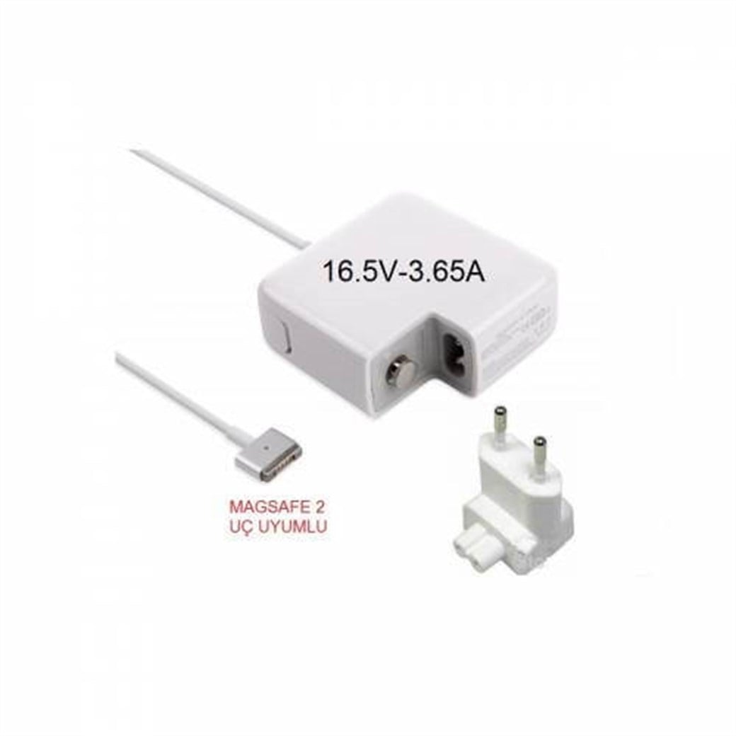 APPLE A1435 16.5V 3.65A 60W MAGSAFE2 T TYPE UÇ MACBOOK ADAPTOR SARJ ALETI
