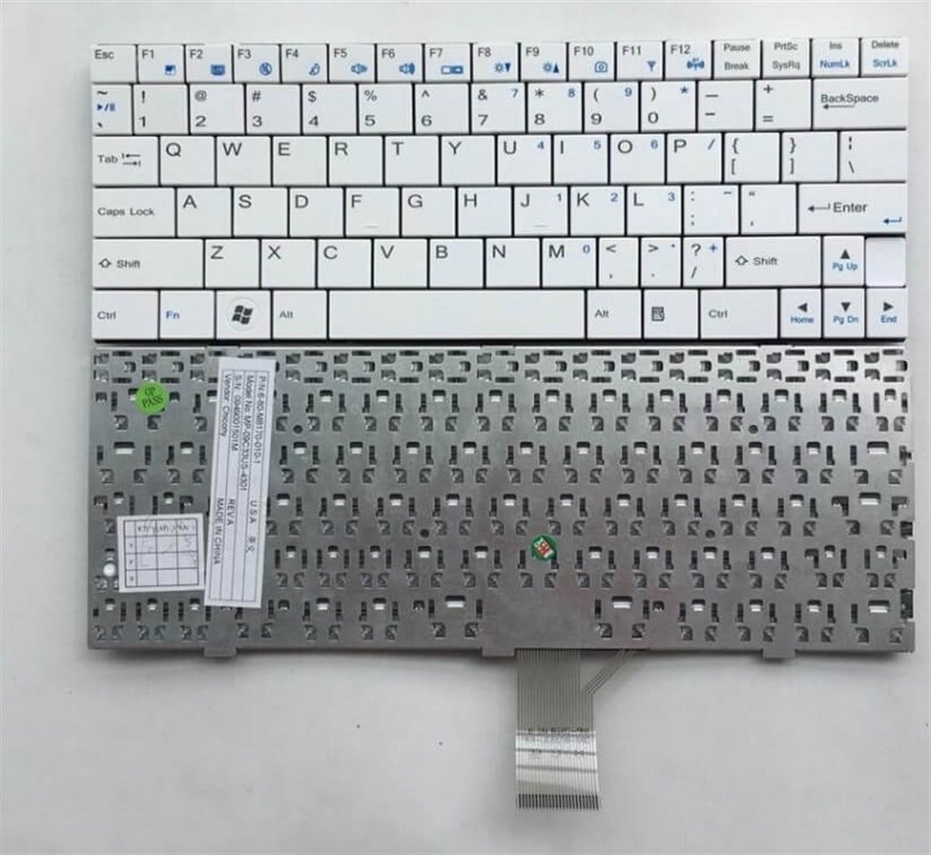 CLEVO M72 M720 M710 M710L M720S M720T M728T M729T M728 NOTEBOOK KLAVYE BEYAZ EN-Q