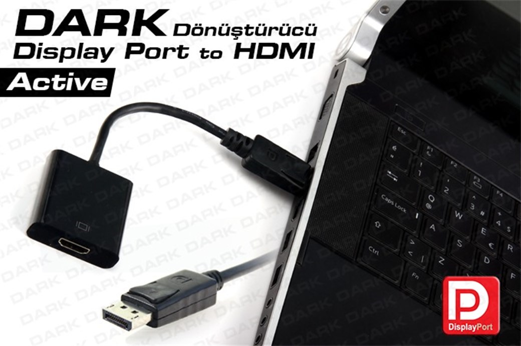 DARK DİSPLAYPORT HDMI DÖNÜŞTÜRÜCÜ