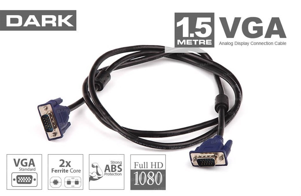 DARK VGA KABLO 1.5M DK CB VGAL150