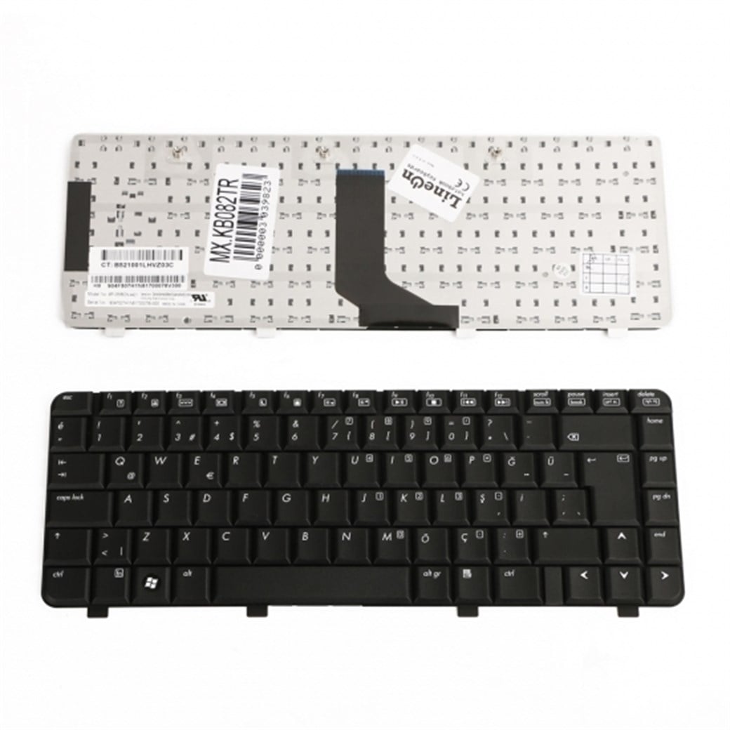 HP DV2000 DV2500 V3000 K061130A1 NSK-H520T MP-05586TQ-4421, 417068-141 441317-141 448615-141NOTEBOOK KLAVYE SİYAH TR-Q