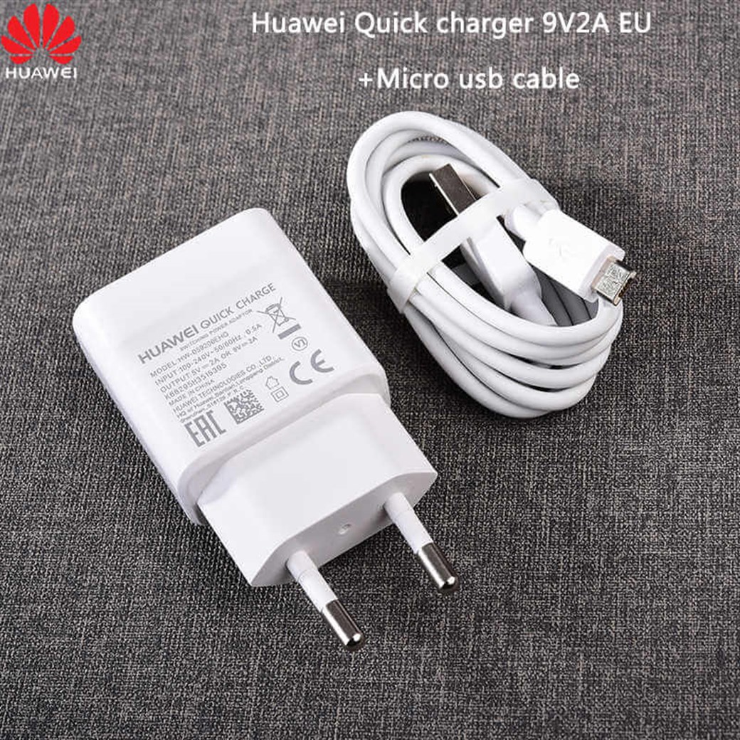 Huawei Quick Charge Adapter 9V2A (EU) +2A Mıcro Data Cable