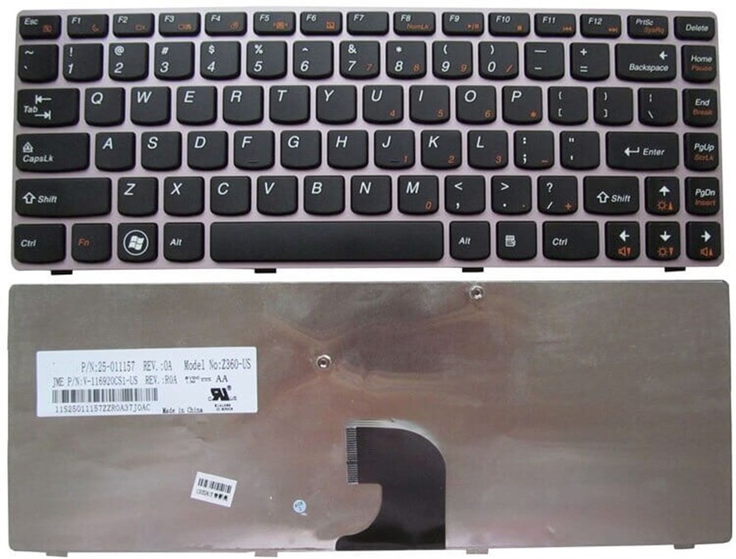 LENOVO Z360 NOTEBOOK KLAVYE GRİ EN-Q