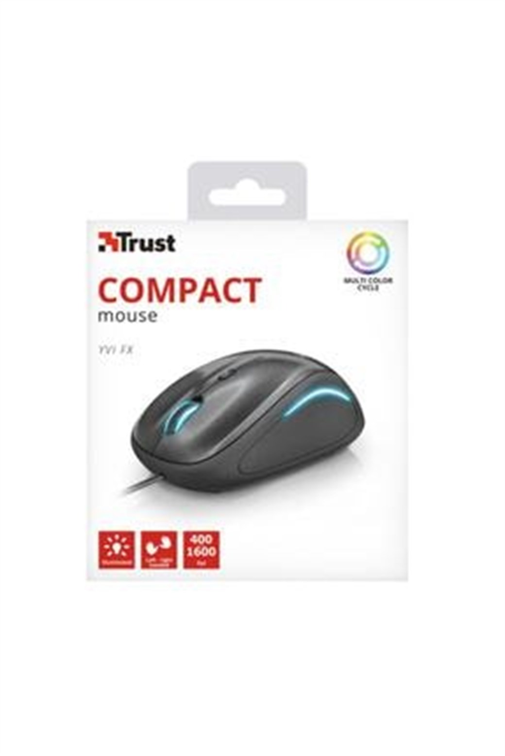 TRUST 22626 COMPACT KABLOLU LED IŞIKLI MOUSE SİYAH