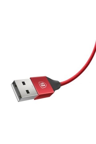 Baseus Yiven Micro Usb 1 Metre 2.0a Hızlı Şarj Usb Kablo Kırmızı
