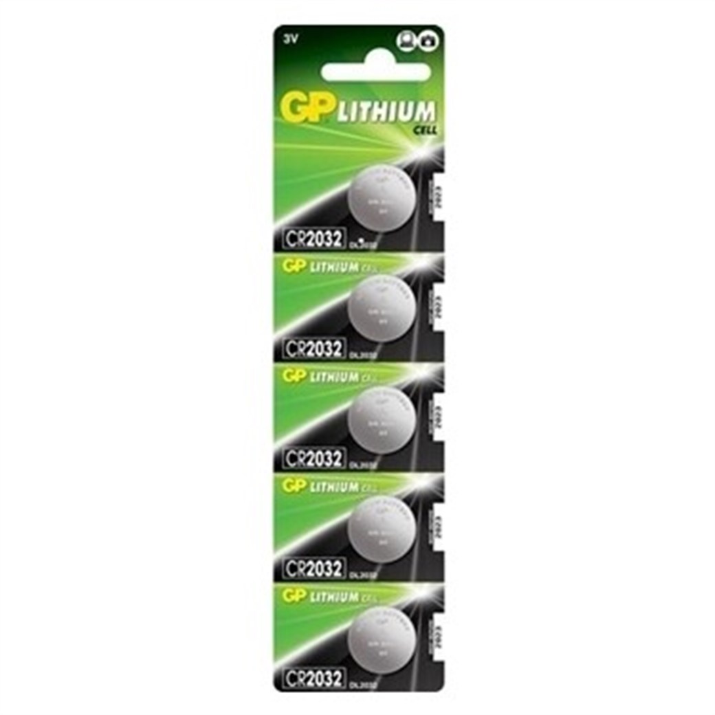 GP CR2032 3V Lityum Yassı Pil - Bios Pili - Saat Pili 5Li Paket