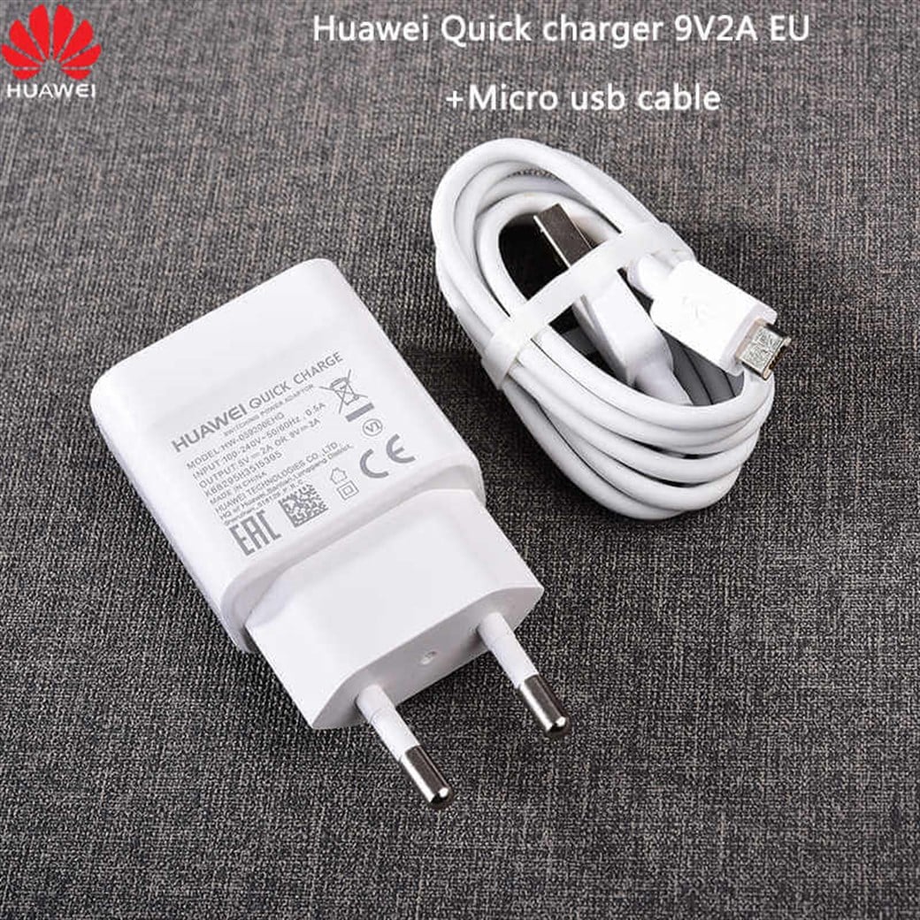 Huawei Quick Charge Adapter 9V2A (EU) +2A Mıcro Data Cable