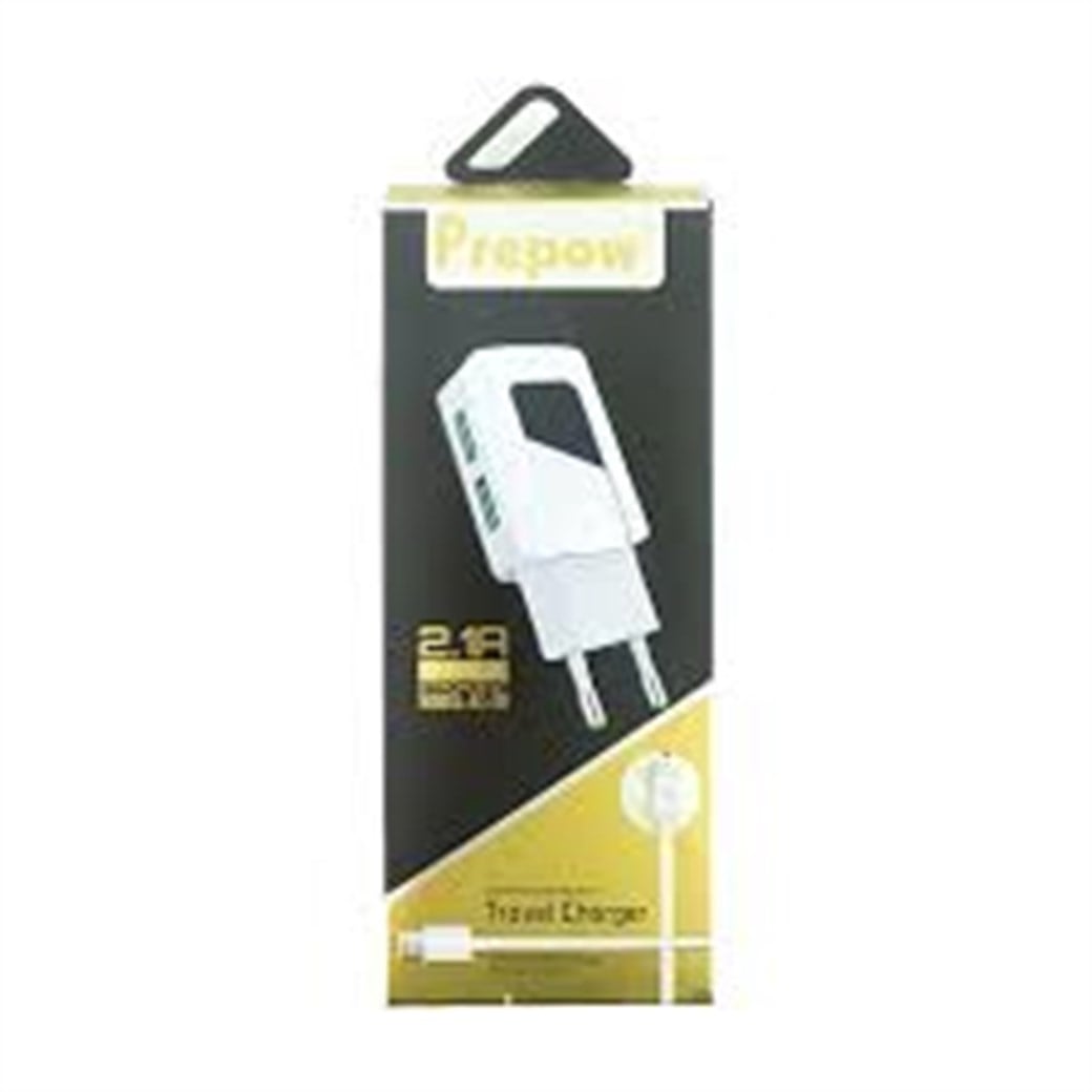 PREPOW AC-30 2.1A 2.Lİ ŞARJ ADAPTÖRÜ TYPE-C KABLO