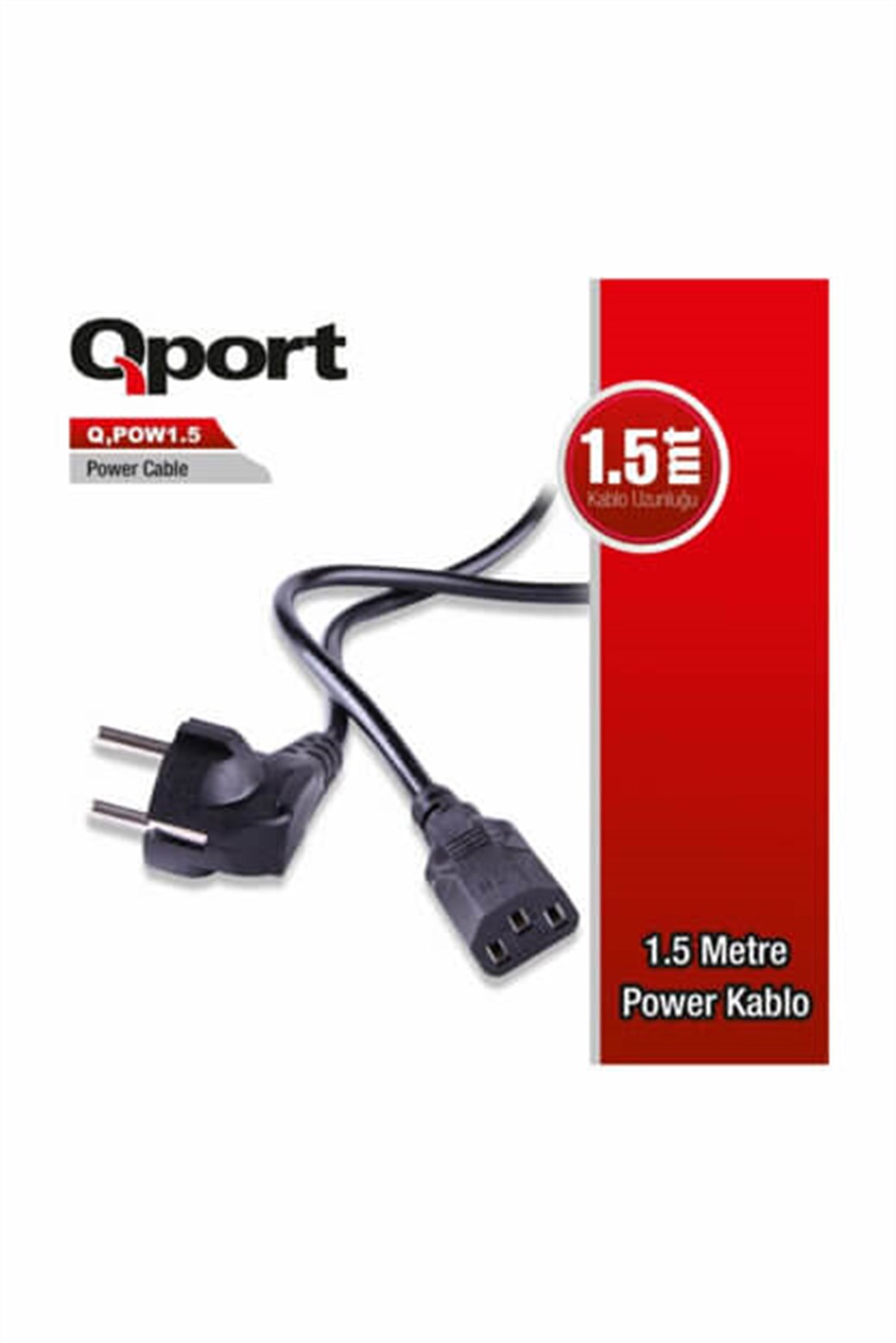 QPORT 1.5M POWER KABLOSU