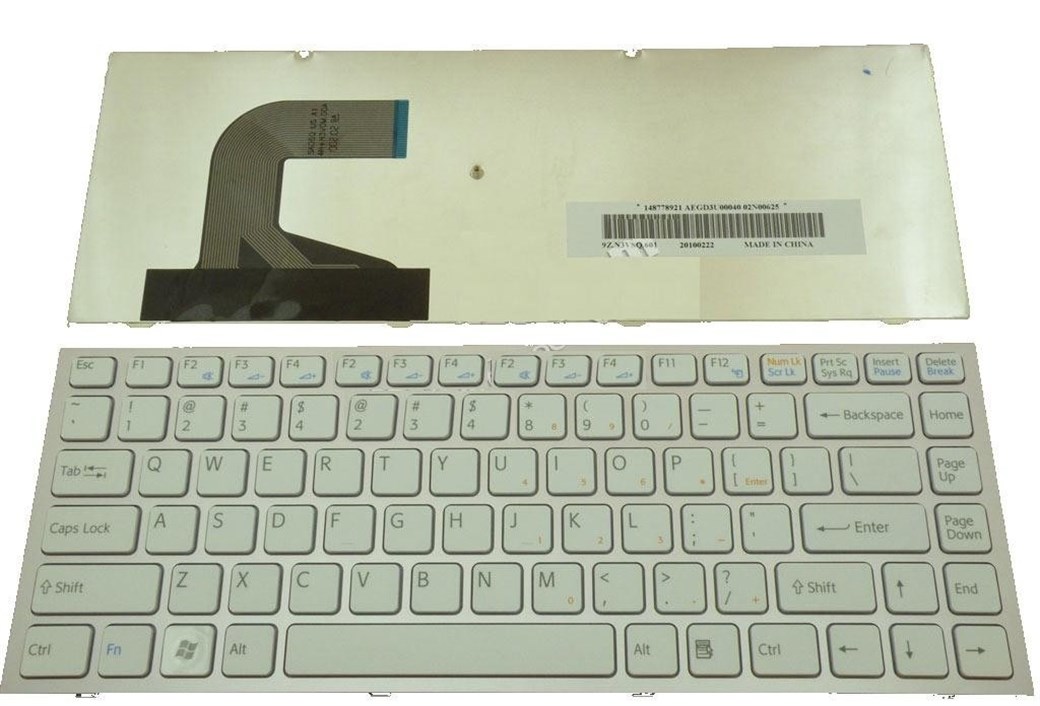 SONY VİAO VPC-S 148778921 NOTEBOOK KLAVYE BEYAZ EN-Q