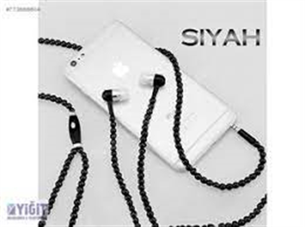 UNIVERSAL BONCUK TAŞLI KULAKLIK SİYAH