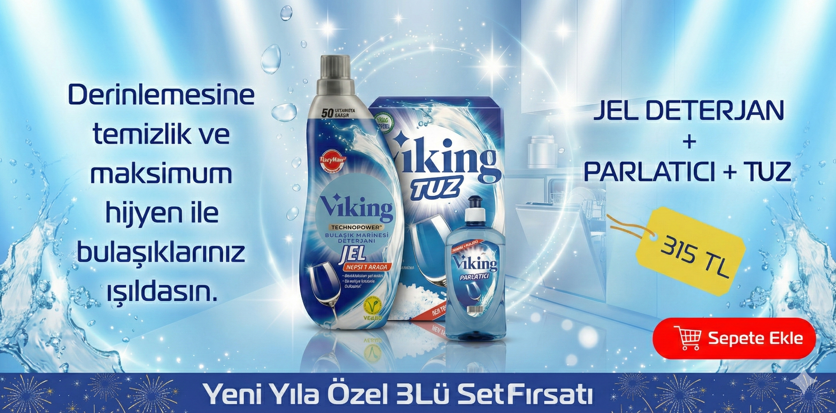 VIKING BULAŞIK MAKİNESİ ÜÇLÜ SET YIL SONU KAMPANYASI 2025