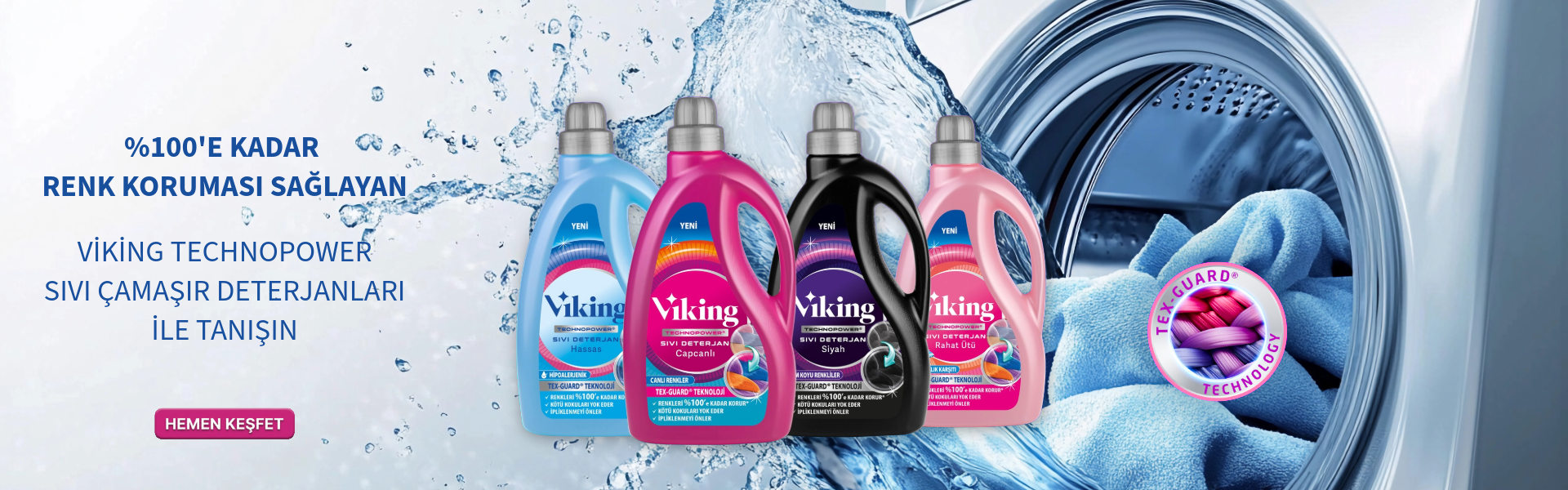 VIKING TECHNOPOWER SIVI ÇAMAŞIR DETERJANI BANNER 02-2026