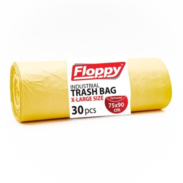 Çöp Poşeti75x90 END. BATTAL 30LU SARI ÇÖP TORBASI