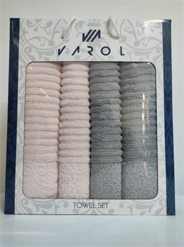 EV TEKSTİLİLENA HAVLU KUTULU V1 SET 4LÜ