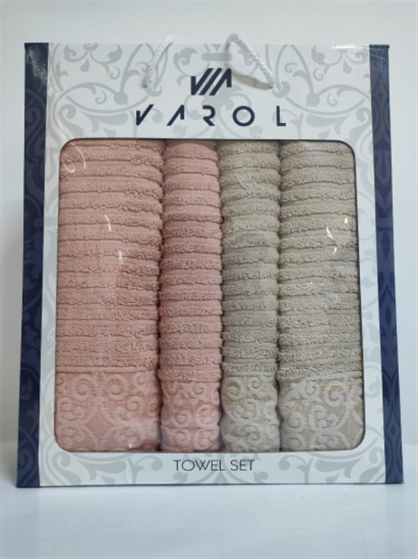 EV TEKSTİLİLENA HAVLU KUTULU V2 SET 4LÜ