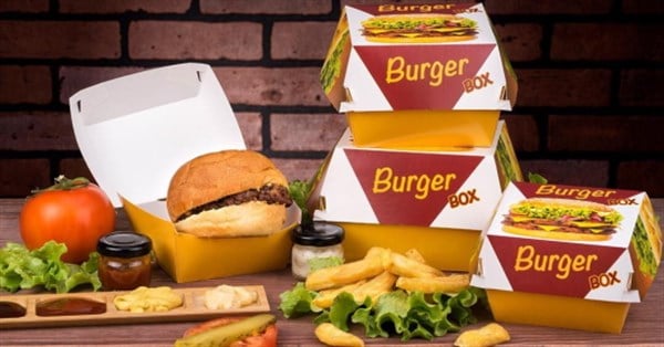 KARTON GIDA KAPLARITREND HAMBURGER BOX SMALL 600LÜ