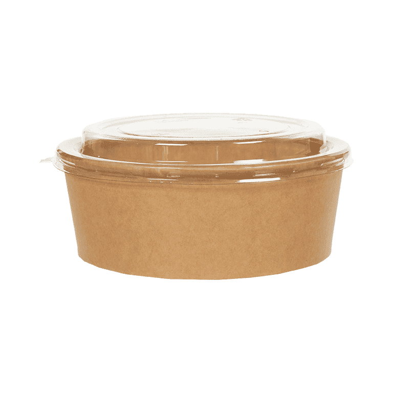 KARTON GIDA KAPLARITREND KRAFT SALATA KASESİ 38 OZ GÖVDE+KAPAK 100LÜ