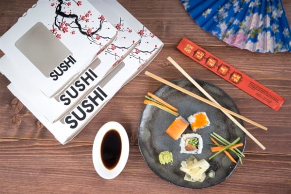 KARTON GIDA KAPLARITREND SUSHI BOX SMALL 200LÜ