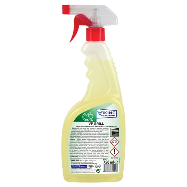 Mutfak HijyeniVP GRILL  750ML (PROFESYONEL YAĞ ÇÖZÜCÜ)