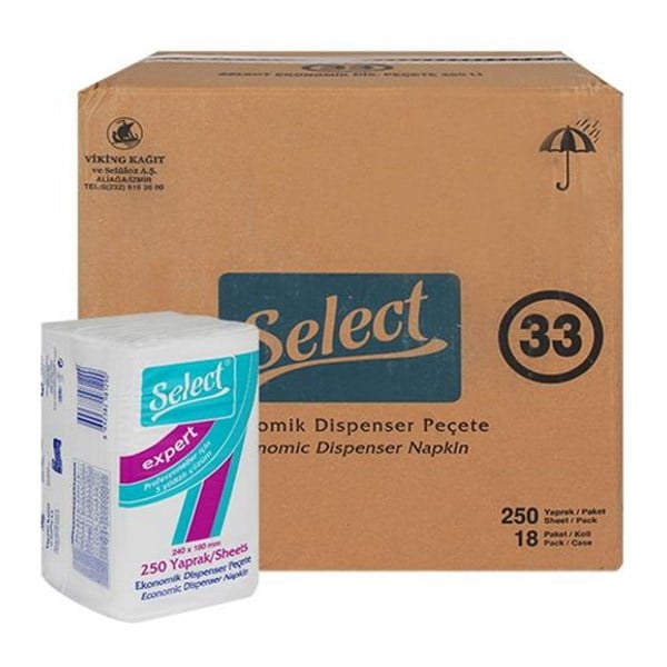 PeçeteS STANDART DİSPANSER PEÇETE 250*18 (KOLİ)