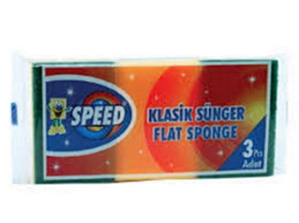 SÜNGERSPEED 3LÜ DÜZ SÜNGER