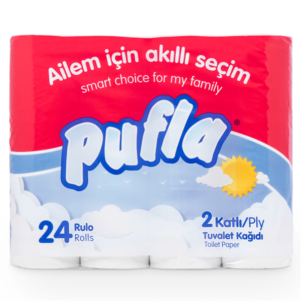 Tuvalet KağıdıS PUFLA TUVALET KAĞIDI 24LÜ