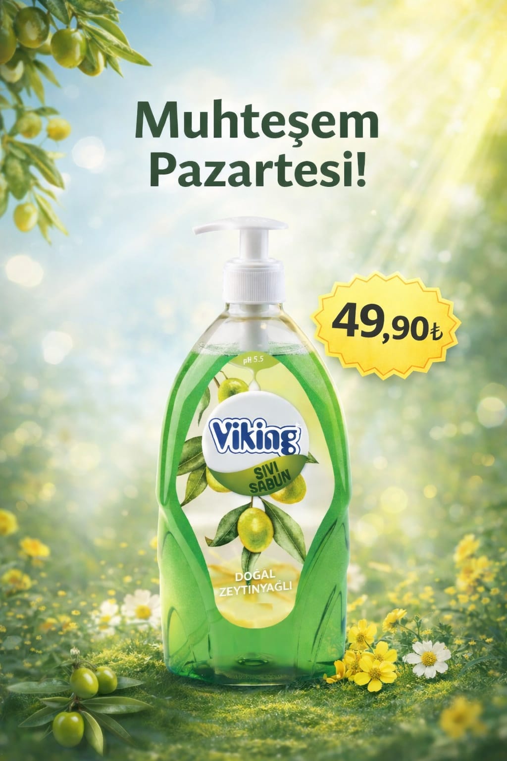 Viking Sıvı Sabun Muhteşem Pazartesi Kampanyası