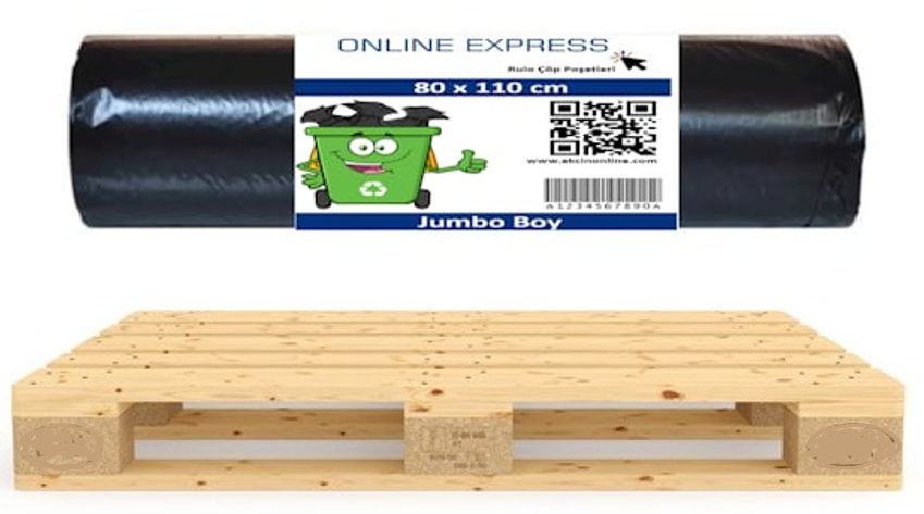 Garbage Bag80*110 JUMBO ÇÖP POŞETİ SİYAH 30x10'LU 350GR