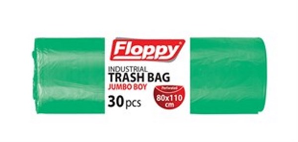80x110 EXTRA IND. JUMBO 30 GREEN WASTE BAG