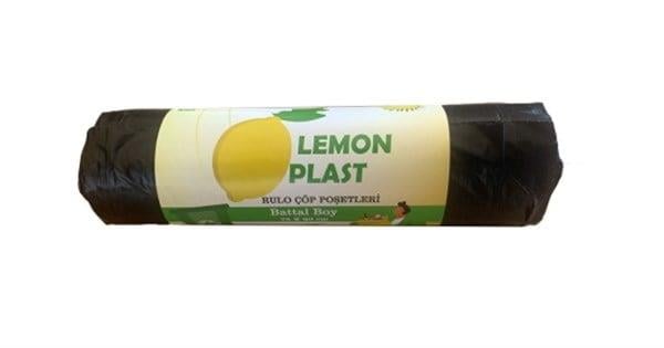 Çöp PoşetiLEMON 75*90 BATTAL ÇÖP TORBASI SİYAH 10LU 220GR