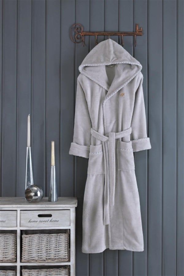 BAMBOO BATHROBE GRAY S/M
