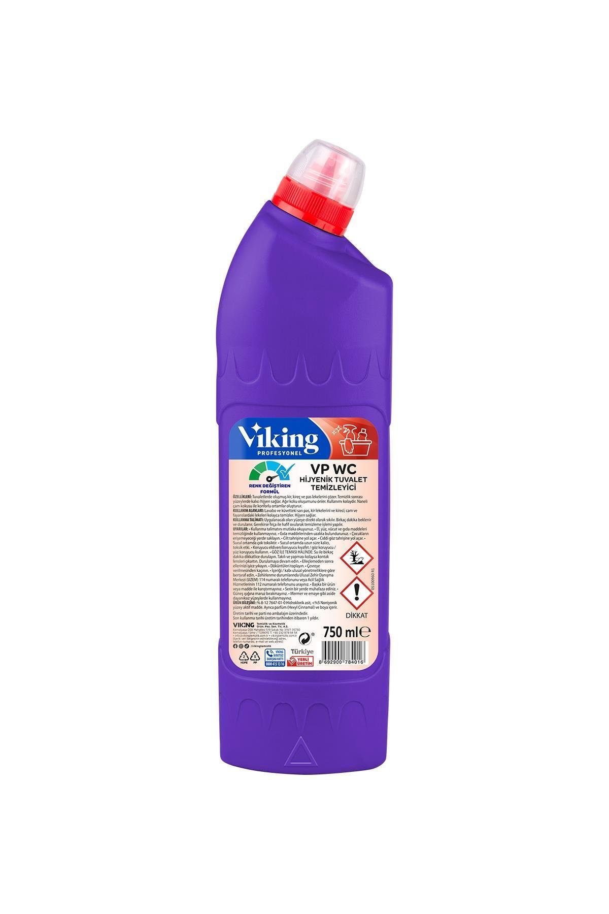 Genel Temizlik HijyeniVP WC CLEANER HİJYENİK TUVALET TEMİZLEYİCİ 750ML