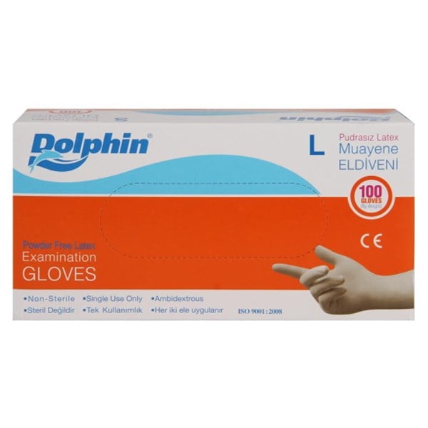 LATEX POWDER-FREE GLOVES 100 PCS (LARGE)